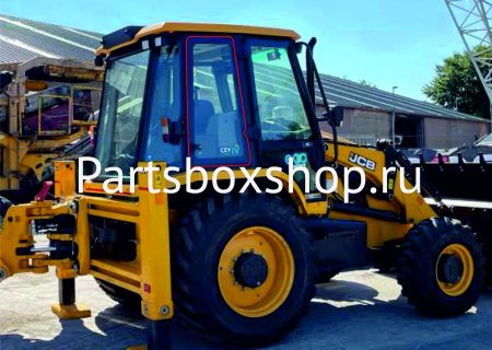 Стекло боковое правое JCB 3CX (India) c 2017 г. KMK